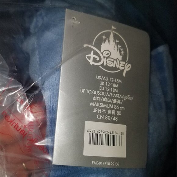 NEW Disney Store Stitch Halloween Costume Baby 12-18 Months - Picture 8 of 8